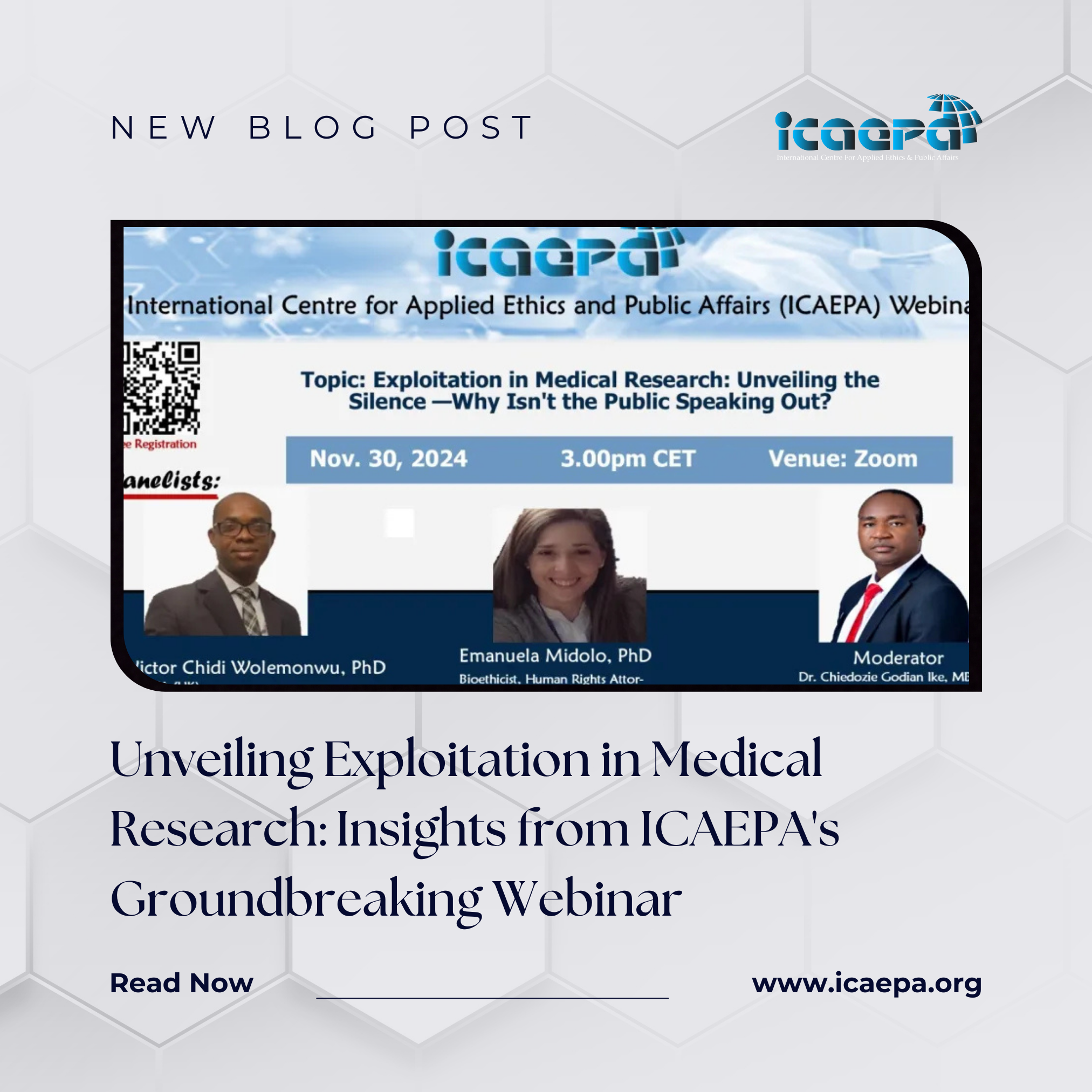 Unveiling Exploitation in Medical Research: Insights from ICAEPA’s Groundbreaking Webinar