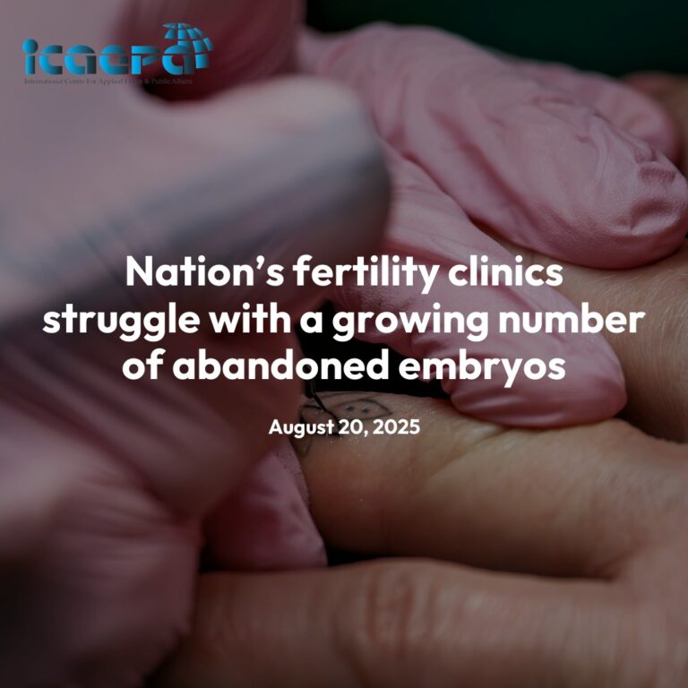 Nation’s fertility clinics struggle with a growing number of abandoned embryos