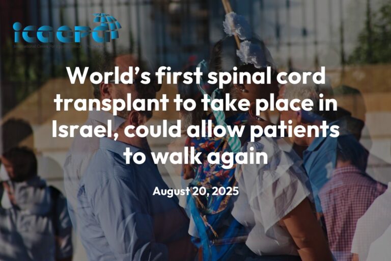 World’s first spinal cord transplant to take place in Israel, could allow patients to walk again