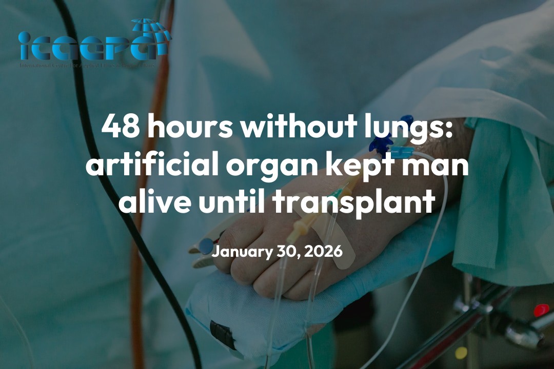 48 hours without lungs: artificial organ kept man alive until transplant
