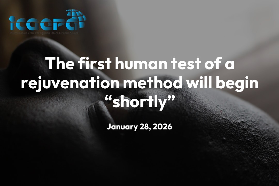 The first human test of a rejuvenation method will begin “shortly”