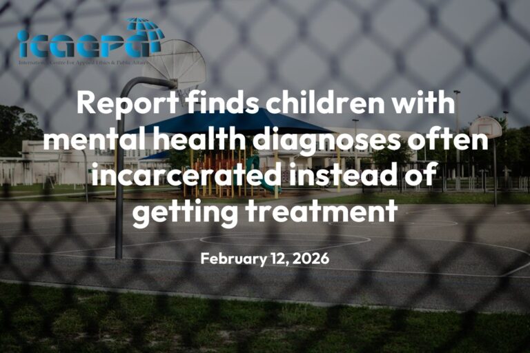 Report finds children with mental health diagnoses often incarcerated instead of getting treatment
