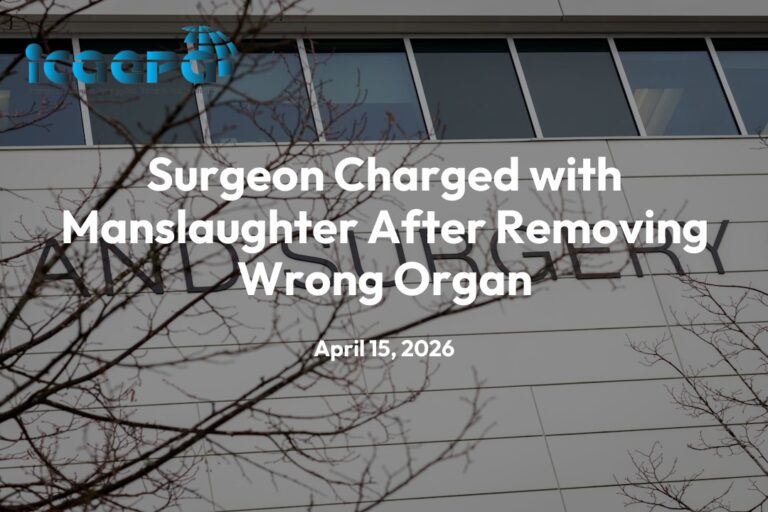 Surgeon Charged with Manslaughter After Removing Wrong Organ